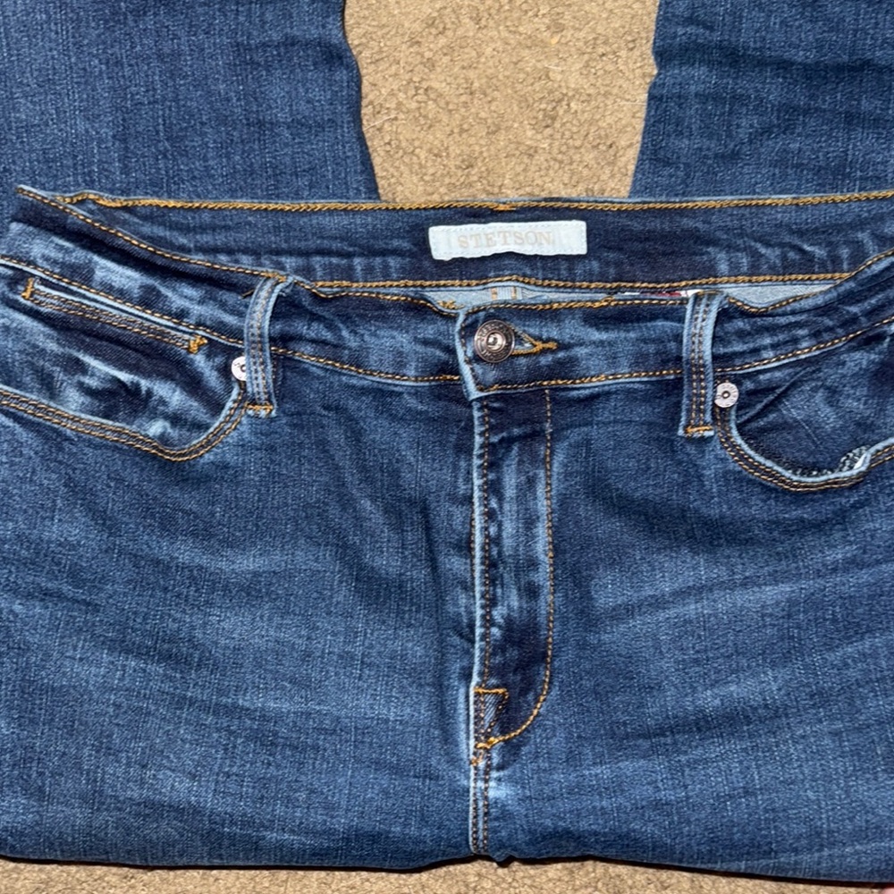 Stetson Women's Dark Blue High Rise  Jeans